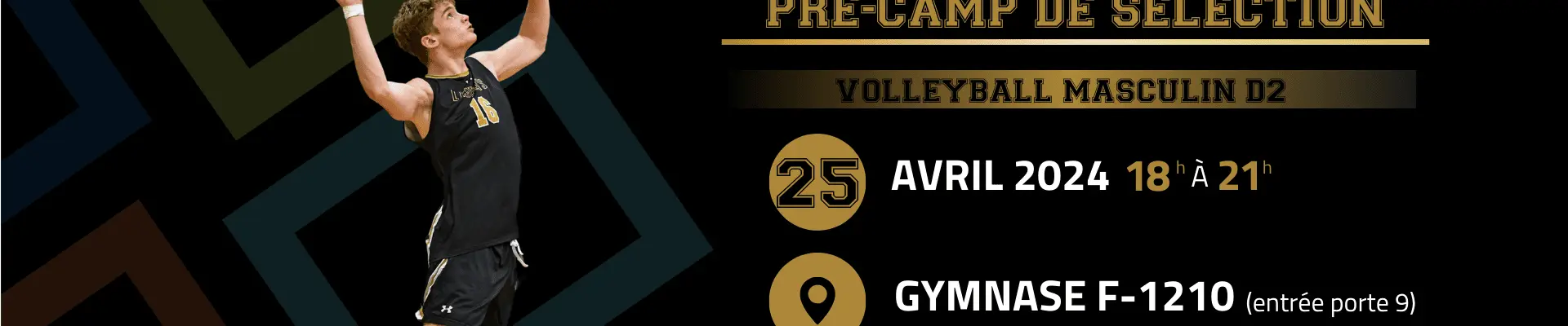 Volleyball masculin : Pré-camp de sélection