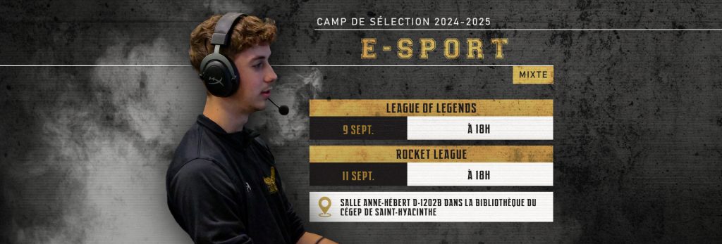 E-Sport | Camp de Sélection