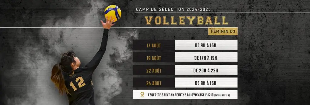 Volleyball Féminin D3 | Camp de sélection