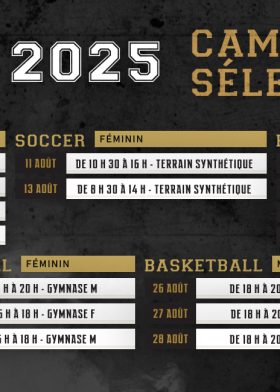 Camps de sélection 2025